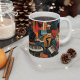 Piano Keys 11oz White Mug (7)