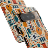 Musical Instruments Design 01 on Google Pixel Phone Case - Floral Design for Music Lovers