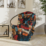 Piano Keys Velveteen Minky Blanket 6