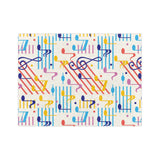 Musical Notes Velveteen Minky Blanket 2