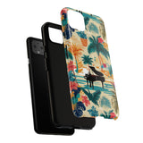 Tropical Piano Google Pixel Phone Case - Floral Design for Music Lovers