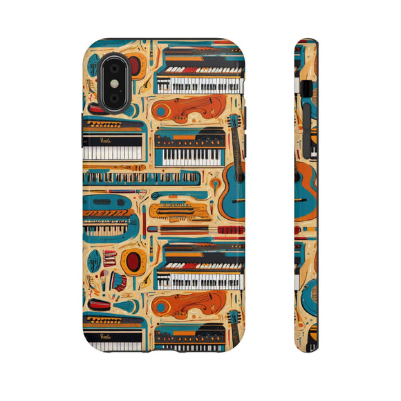 Musical Instruments Design 02 on iPhone Case - Lovely Design for Music Lovers