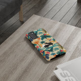 Tropical Piano Samsung Galaxy Phone Case - Floral Design for Music Lovers