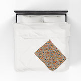Musical Instruments Design 01 on Velveteen Plush Blanket for Music Lovers