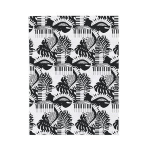 Piano Keys Design 02 on Velveteen Plush Blanket for Music Lovers