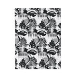 Piano Keys Design 02 on Velveteen Plush Blanket for Music Lovers