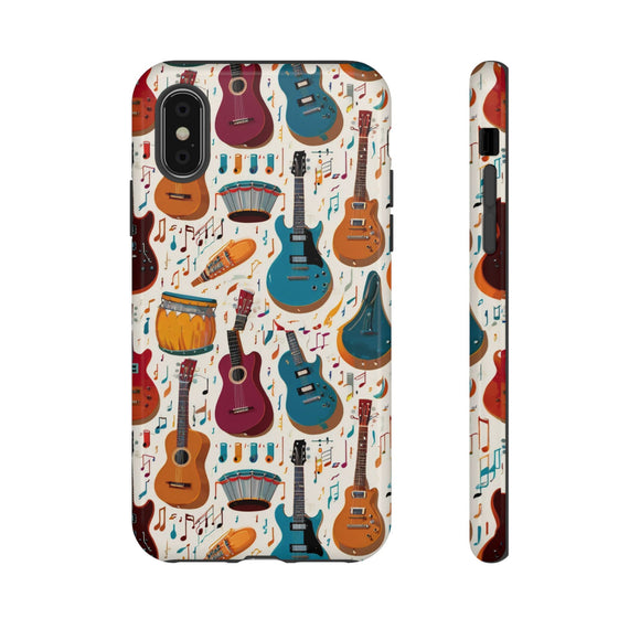 Musical Instruments Design 03 on iPhone Case - Beautiful Design for Music Lovers