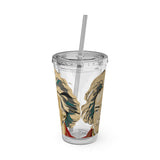 Beethoven Design 02 on Tumbler with Straw - 16oz, Perfect for Music Lovers
