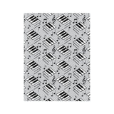 Piano Keys Velveteen Minky Blanket 2