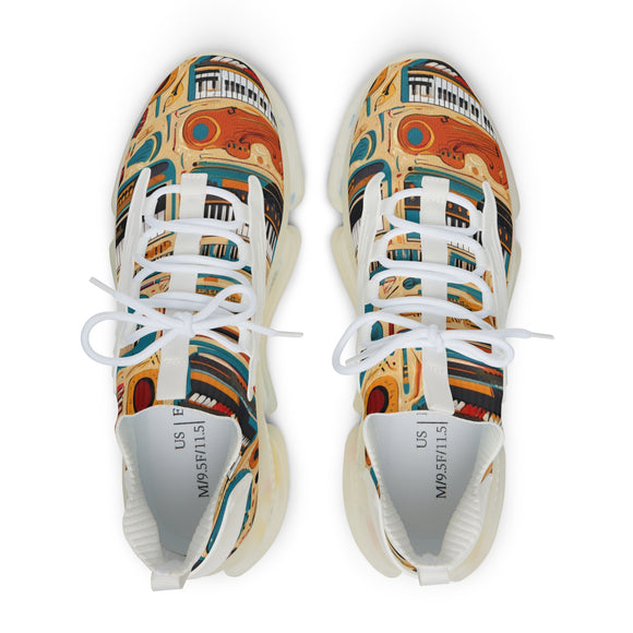 Musical Instruments Design 02 on Men's Mesh Sneakers - Perfect for Summer Adventures