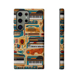 Musical Instruments Design 02 on Samsung Galaxy Phone Case - Beautiful Design for Music Lovers