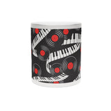 Piano Keys Metallic Mug (Silver\Gold) (6)