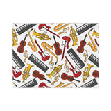 Musical Instruments Velveteen Minky Blanket 4