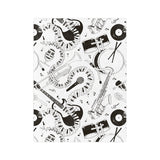 Musical Instruments Velveteen Minky Blanket 3