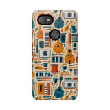 Musical Instruments Design 01 on Google Pixel Phone Case - Floral Design for Music Lovers
