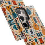 Musical Instruments Design 01 on Samsung Galaxy Phone Case - Floral Design for Music Lovers