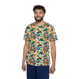 Tropical Piano Print Men's Sports Jersey - Beach Vibes Apparel