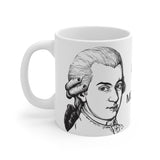 Ode To Mozart Design C on Ceramic Mug 11oz