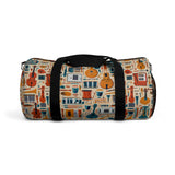 Musical Instruments Design 01 on Duffel Bag - Vibrant Floral Design for Musicians