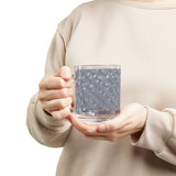 Music Notes Design 03 on Glass Mug - 10oz Coffee Cup for Music Lovers