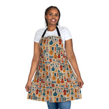 Musical Instruments Design 01 Print on Apron with 5-Color Straps | Perfect for Cooking & BBQ