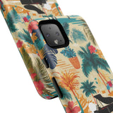 Tropical Piano Google Pixel Phone Case - Floral Design for Music Lovers