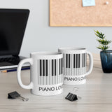 Piano Lover Ceramic Mug 11oz beautiful piano keyboard design