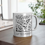 Gifted Pianist Metallic Mug (Silver / Gold) 11 oz