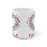 I Love Music Ceramic Mug 11oz