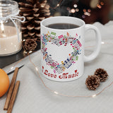 I Love Music Ceramic Mug 11oz