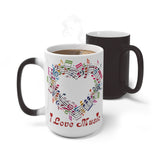 I Love Music Color Changing Mug (choose carefully_