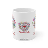 I Love Music Design 2 on Ceramic Mugs (11oz\15oz\20oz)