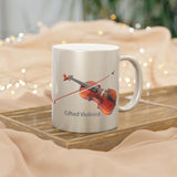 Gifted Violinist Metallic Mug (Silver / Gold) 11 oz