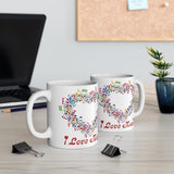 I Love Music Ceramic Mug 11oz