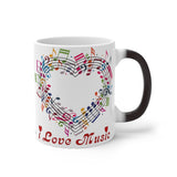 I Love Music Color Changing Mug (choose carefully_