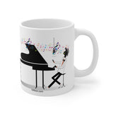 Piano Entertainer Design on Mug 11oz