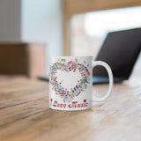 I Love Music Ceramic Mug 11oz