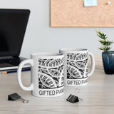 Gifted Pianist Mug 11oz - beautiful intricate music keyboard design