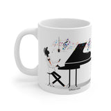 Piano Entertainer Design on Mug 11oz