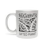 Gifted Pianist Metallic Mug (Silver / Gold) 11 oz