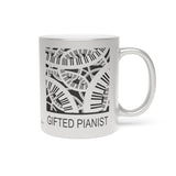 Gifted Pianist Metallic Mug (Silver / Gold) 11 oz