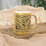 Gifted Pianist Metallic Mug (Silver / Gold) 11 oz